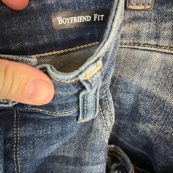 Judy Blue boyfriend fit distressed blue Jeans size 20W stretch comfort casual - Picture 5 of 6